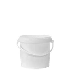 Secchio da 2,5 l, plastica PP, bianco