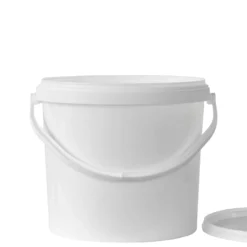 Secchio da 12,5 ml, plastica PP, bianco
