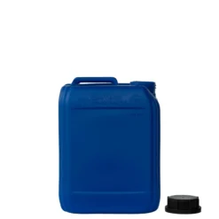 Tanica da 5 l, rettangolare, plastica HDPE, blu, bocca: ND 55