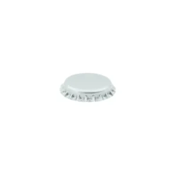 Tappi a corona 26 mm, metallo, argento