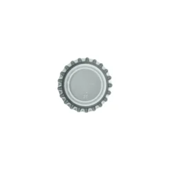 Tappi a corona 26 mm, metallo, argento