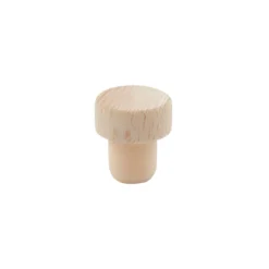 Tappo a manico 14 mm, legno/plastica, per bocca: sughero