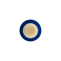 Tappo a manico 19 mm, legno/plastica, blu, per bocca: sughero