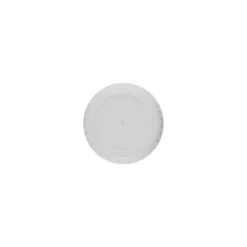 Tappo a vite con anello di colata, plastica PE, bianco, per bocca: DIN 22
