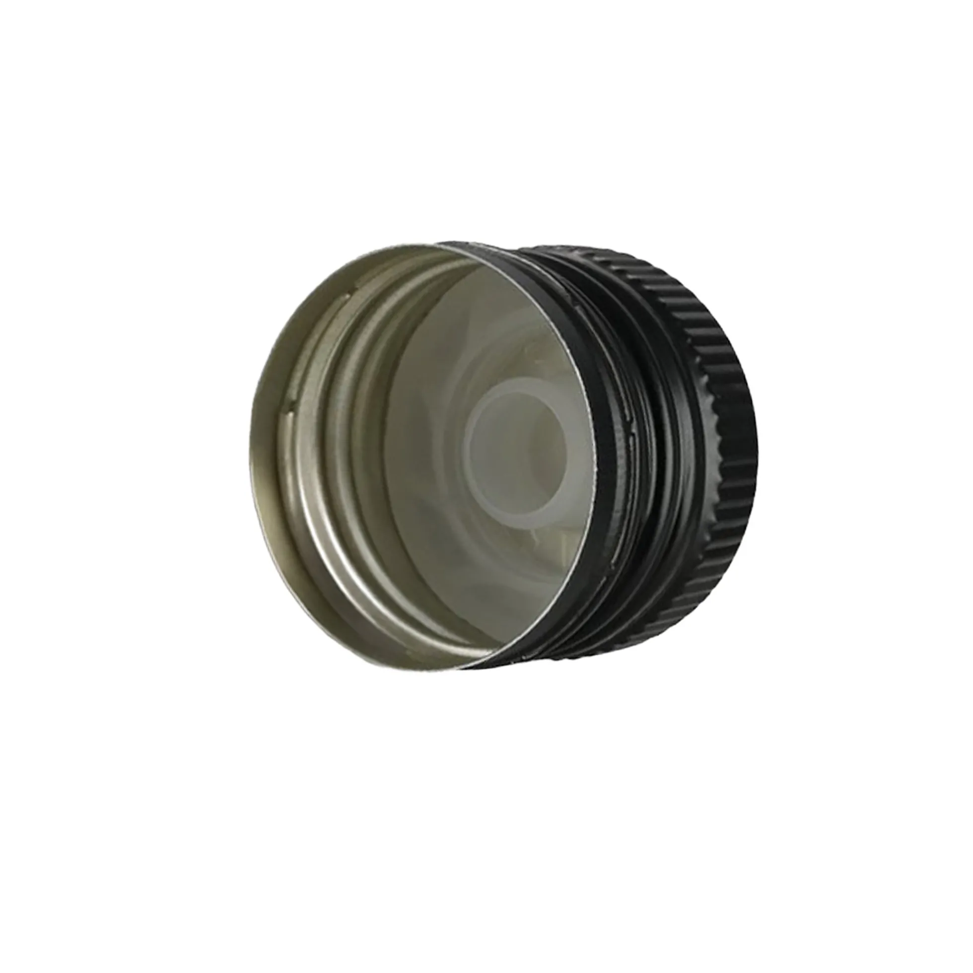 Tappo a vite con beccuccio versatore, metallo-plastica, nero, per bocca: PP 31,5