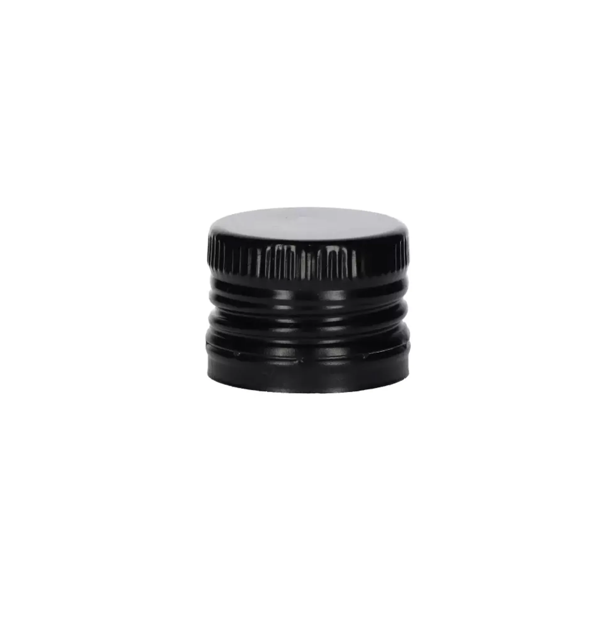 Tappo a vite con beccuccio versatore, metallo-plastica, nero, per bocca: PP 31,5