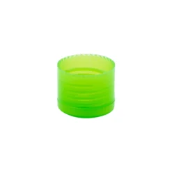 Tappo a vite con cerniera a ribalta, plastica PP, verde, per bocca: 24/410