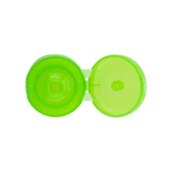 Tappo a vite con cerniera a ribalta, plastica PP, verde, per bocca: 24/410