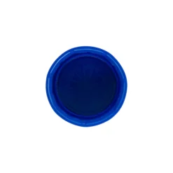 Tappo a vite con filetto doppio, plastica PE, blu, per bocca: PET 38 mm