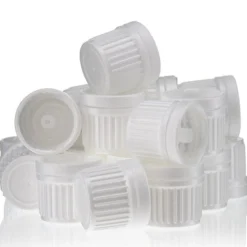Tappo a vite con inserto gocciolatore, plastica PE, bianco, per bocca: DIN 18
