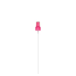 Tappo a vite con nebulizzatore spray, plastica PP, rosa, per bocca: 24/410