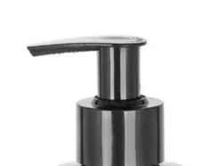 Tappo a vite con pompa dosatrice, plastica PP, nero, per bocca: 24/410