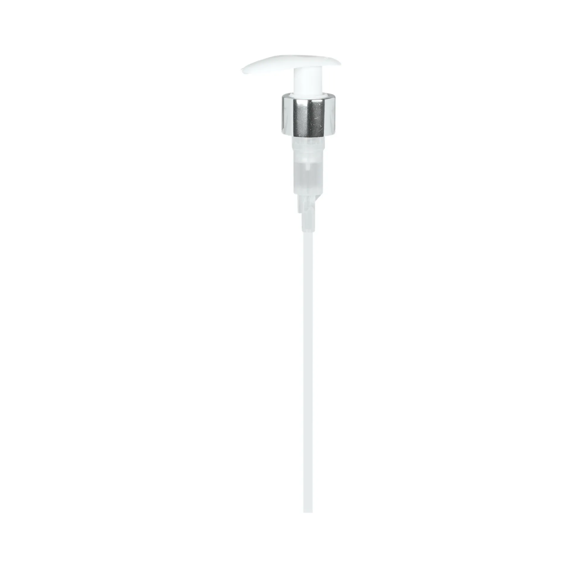 Tappo a vite con pompa dosatrice, plastica PP, bianco, per bocca: 24/410