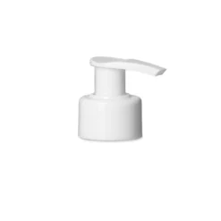 Tappo a vite con pompa dosatrice, plastica PP, bianco, per bocca: PP 28