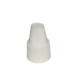 Tappo a vite con sicurezza di qualità e protezione per bambini per 'E-Liquid', plastica PP, bianco