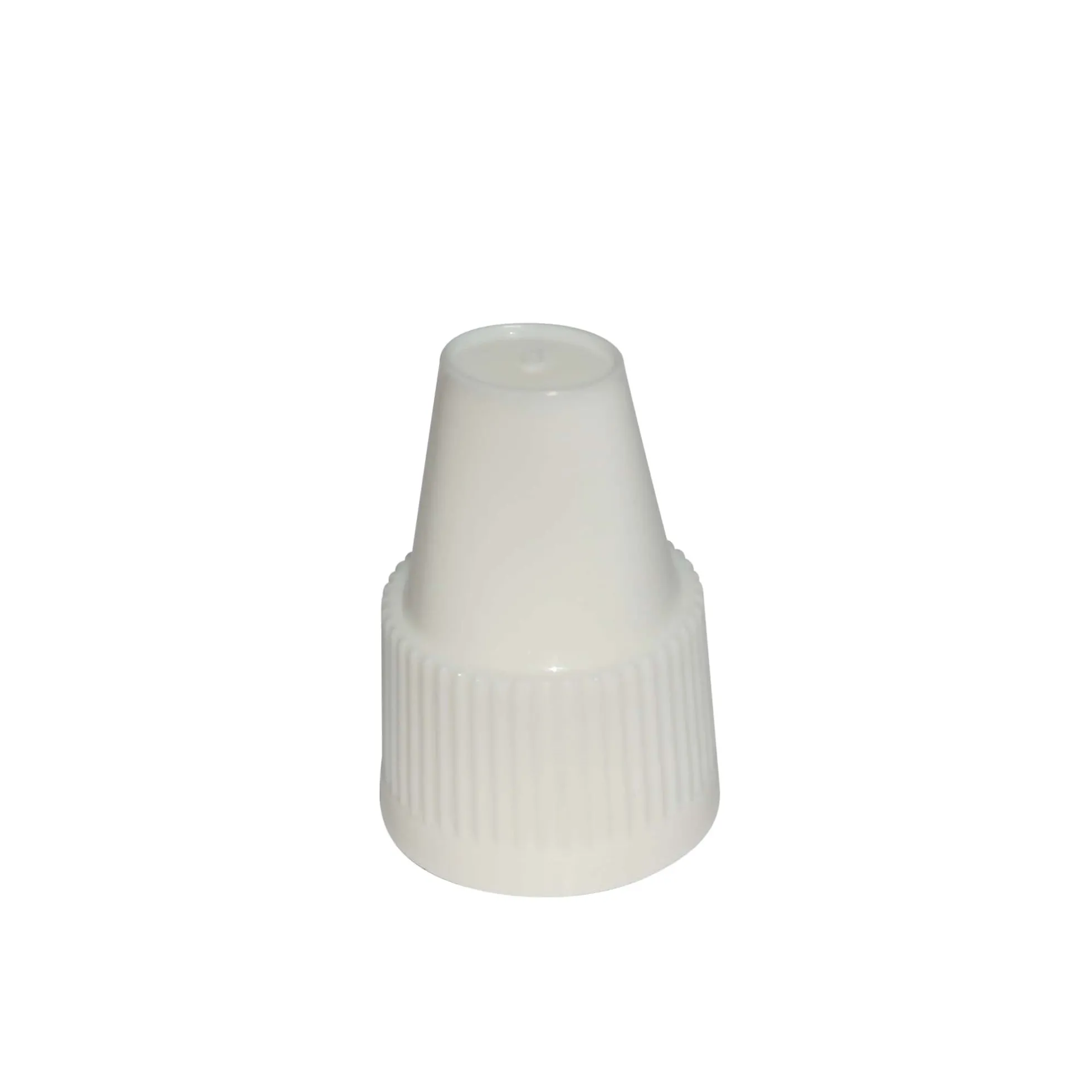Tappo a vite con sicurezza di qualità e protezione per bambini per 'E-Liquid', plastica PP, bianco