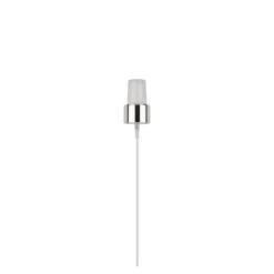 Tappo a vite con spruzzatore, plastica PP, bianco, per bocca: 24/410