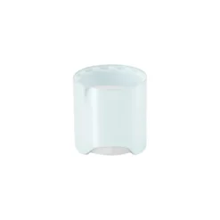 Tappo a vite Disc Top, plastica PP, argento, per bocca: 24/410