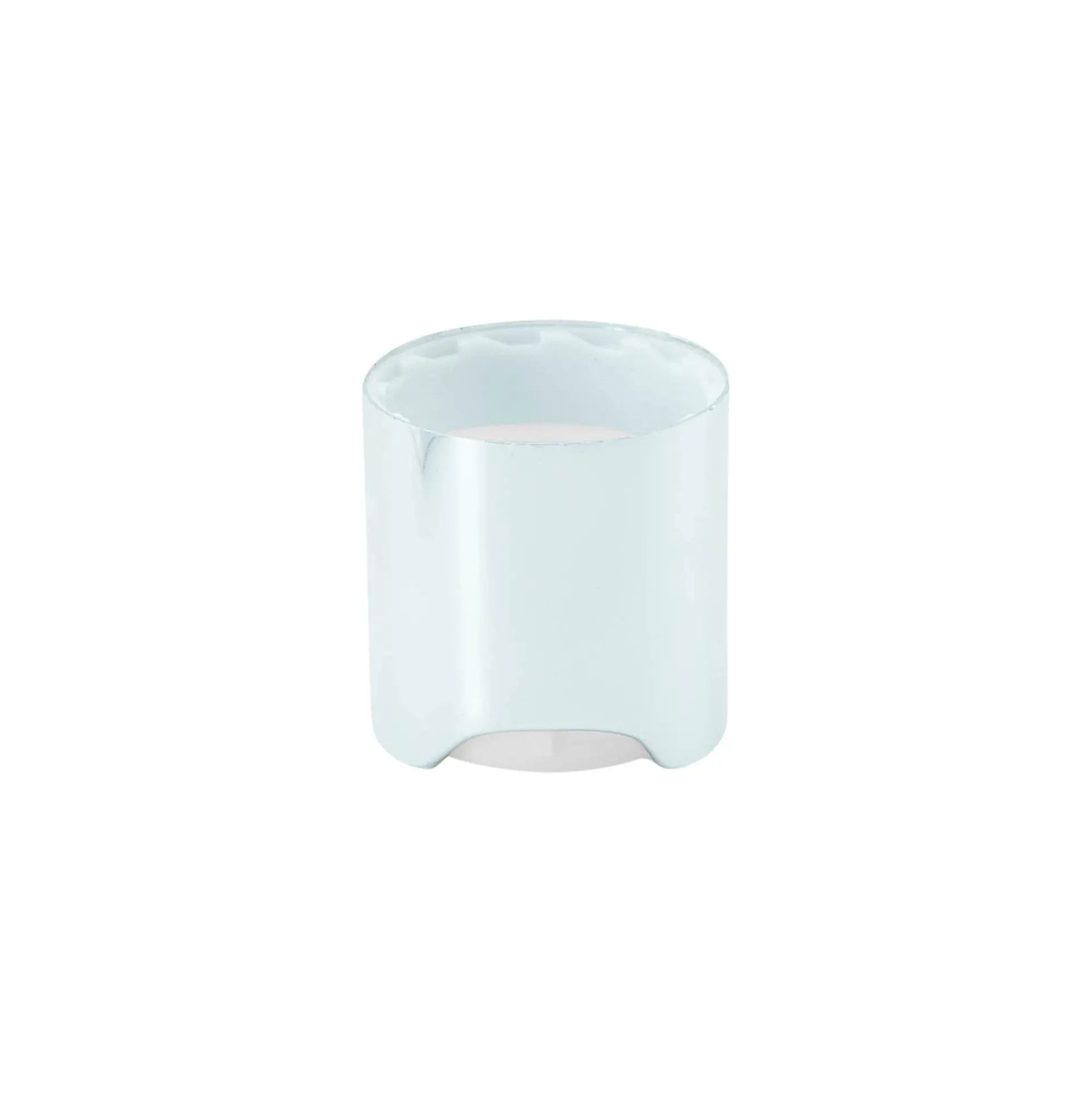 Tappo a vite Disc Top, plastica PP, argento, per bocca: 24/410