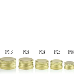 Tappo a vite, metallo, oro, per bocca: PP 18