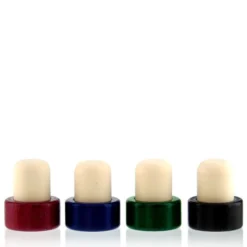 Tappo a vite 19 mm, legno/plastica, nero, per bocca: sughero