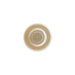 Tappo a vite per bottiglia rotonda con inserto a siringa, plastica PE, bianco, per bocca: DIN 18