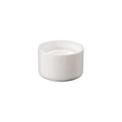 Tappo a vite per bottiglia rotonda con inserto a siringa, plastica PE, bianco, per bocca: DIN 18