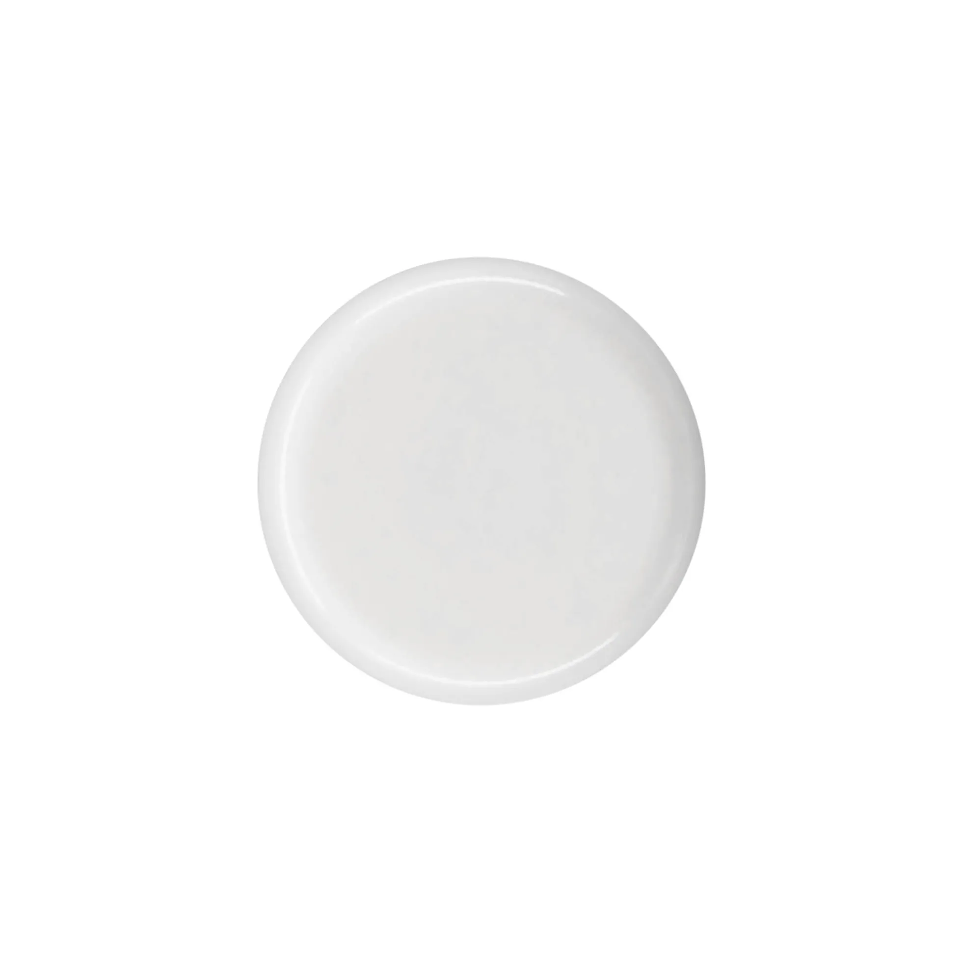 Tappo a vite per bottiglia rotonda con inserto a siringa, plastica PE, bianco, per bocca: DIN 18