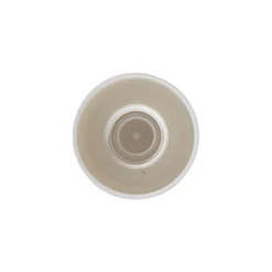Tappo a vite per bottiglia rotonda con inserto a siringa, plastica PE, bianco, per bocca: DIN 18