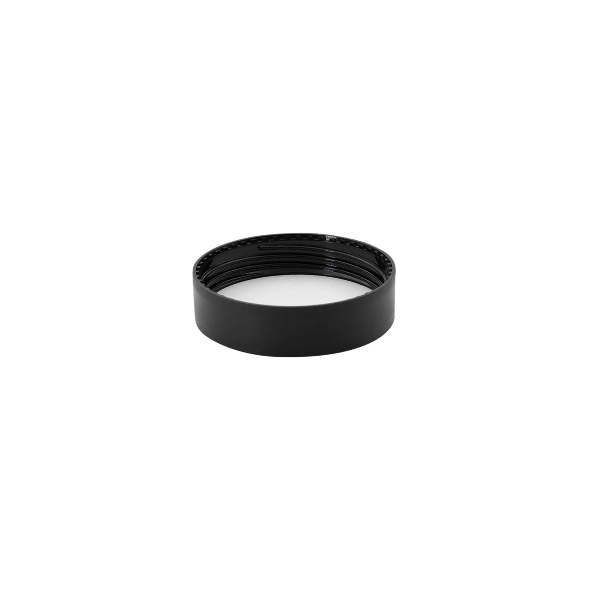 Tappo a vite per 30 ml 'Antonella', plastica PP, nero