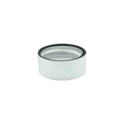 Tappo a vite, plastica ABS, argento, per bocca: GPI 28/400