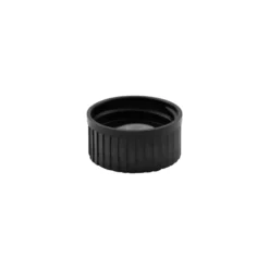 Tappo a vite, plastica HPM, nero, per bocca: DIN 25