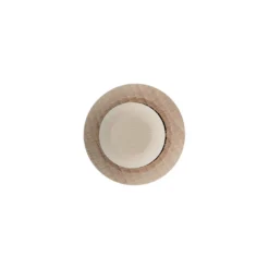 Tappo con impugnatura 19 mm 'Sfera', legno/plastica, per bocca: sughero