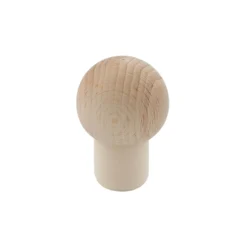 Tappo con impugnatura 19 mm 'Sfera', legno/plastica, per bocca: sughero