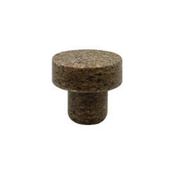 Tappo con impugnatura 'Sharp' 22,5 mm, Corkcoal, per bocca: tappo a disco in sughero
