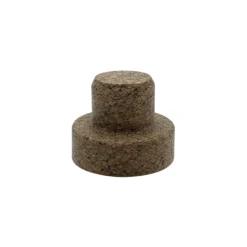 Tappo con impugnatura 'Sharp' 22,5 mm, Corkcoal, per bocca: tappo a disco in sughero