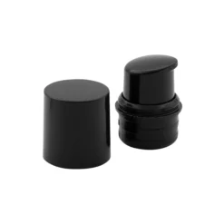 Testa pompa dispenser airless 'Nano', plastica PP, nera