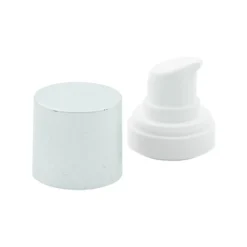 Testa pompa dosatrice airless 'Micro', plastica PP, argento