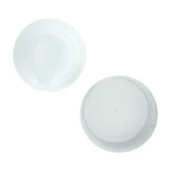Testa pompa erogatrice airless 'Mezzo', plastica PP, argento