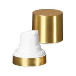 Testina Airless Micro bordo oro + bianca, cappuccio a spina lucido