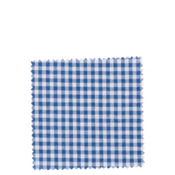 Tovaglietta in stoffa a quadretti 12x12, quadrata, tessuto, blu scuro, bocca: TO38-TO53