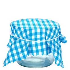 Tovaglietta in tessuto a quadretti 15x15, quadrata, tessile, blu, apertura: TO58-TO82