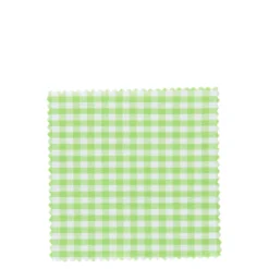 Tovaglietta quadrata a quadretti 12x12, tessuto, verde lime, bocca: TO38-TO53