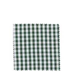 Tovaglietta quadrata a quadretti 12x12, tessuto, verde scuro, bocca: TO38-TO53