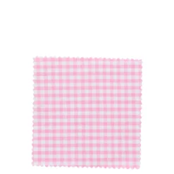 Tovaglietta quadrata a quadretti 12x12, tessuto, rosa, bocca: TO38-TO53