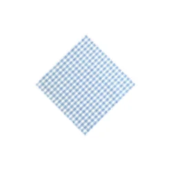 Tovaglietta quadrata a quadretti 15x15, tessuto, azzurro chiaro, bocca: TO58-TO82