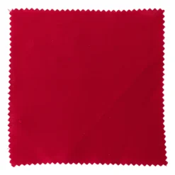 Tovaglietta 15x15, quadrata, tessuto, rossa, bocca: TO58-TO82