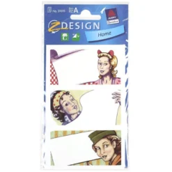 Zweckform etichette 'Pop Art', rettangolari, carta, multicolore